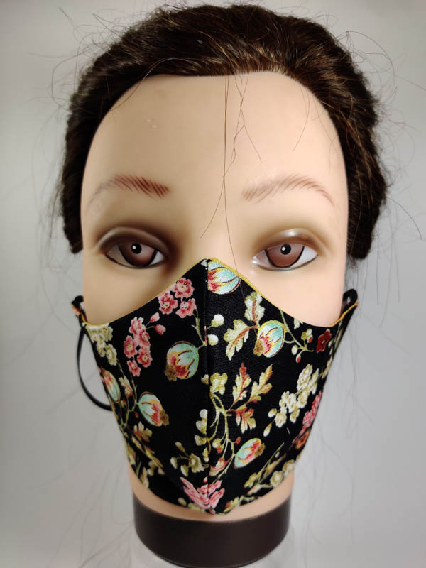 Color floral face mask