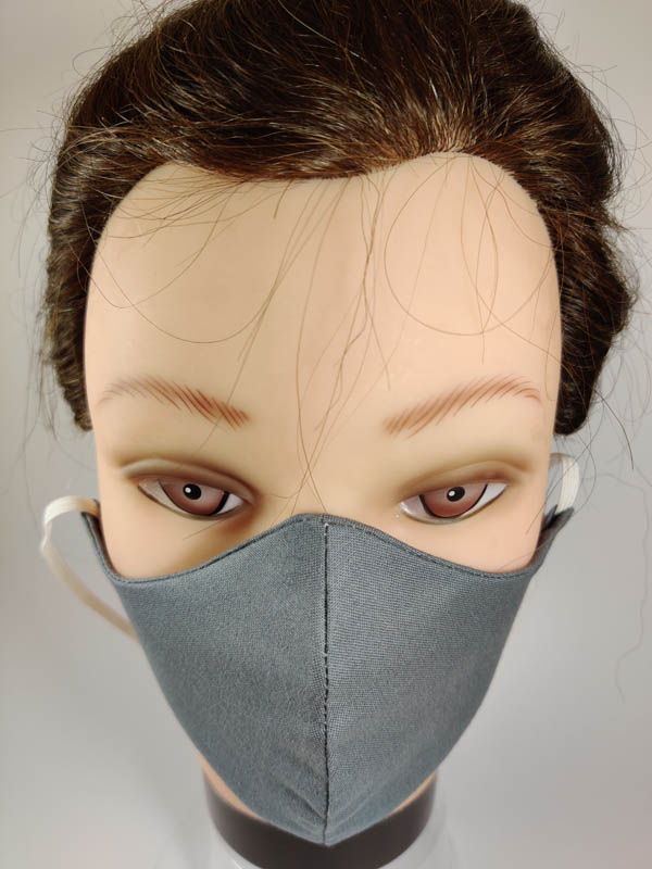 Gray face mask