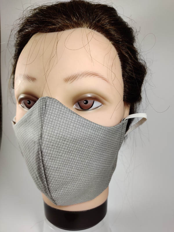 Squares Gray face mask